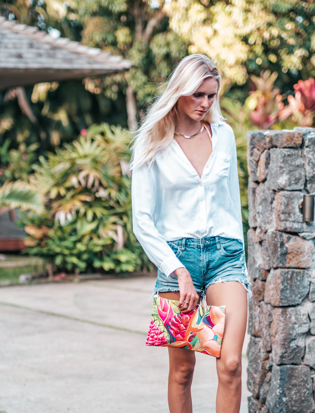 Hawaiian Love Clutch - MICHAL ART STUDIO HAWAII - clutches