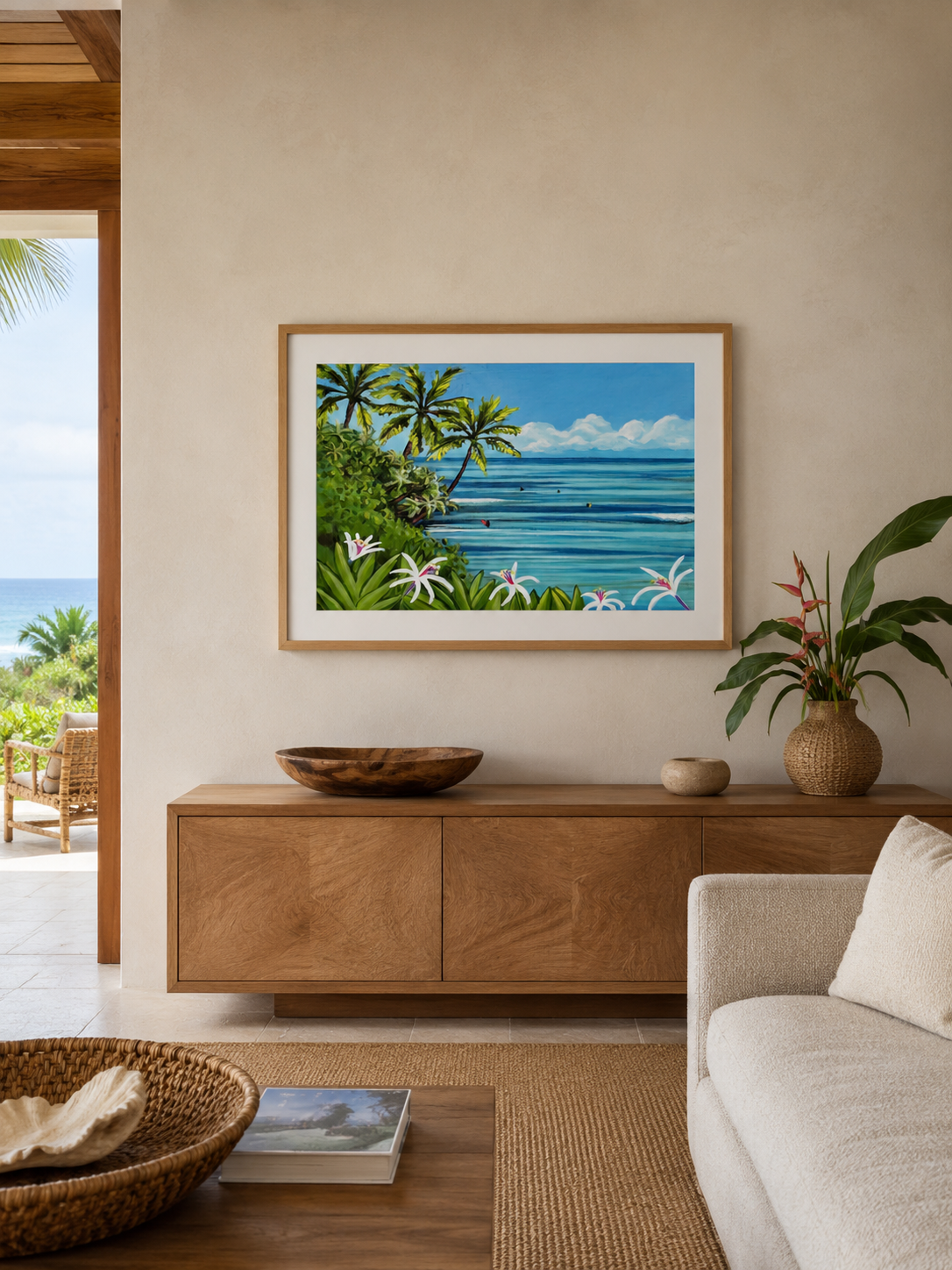 Closed Edition : Surf Hanalei -  20x28  Large Museum Quality Print - FREE USA SHIPPING