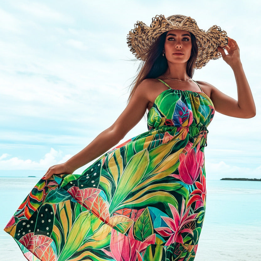 Aloha Boho Dress - Hanalei Morning