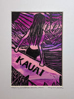 NEW "Feeling Gratitude" Series 4 - 6 NEW Original Surf Kauai Lino Cut