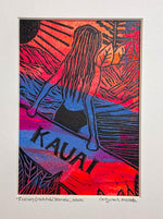 NEW  2024 "Feeling Gratitude" Series 4 - 6 NEW Original Surf Kauai Lino Cut