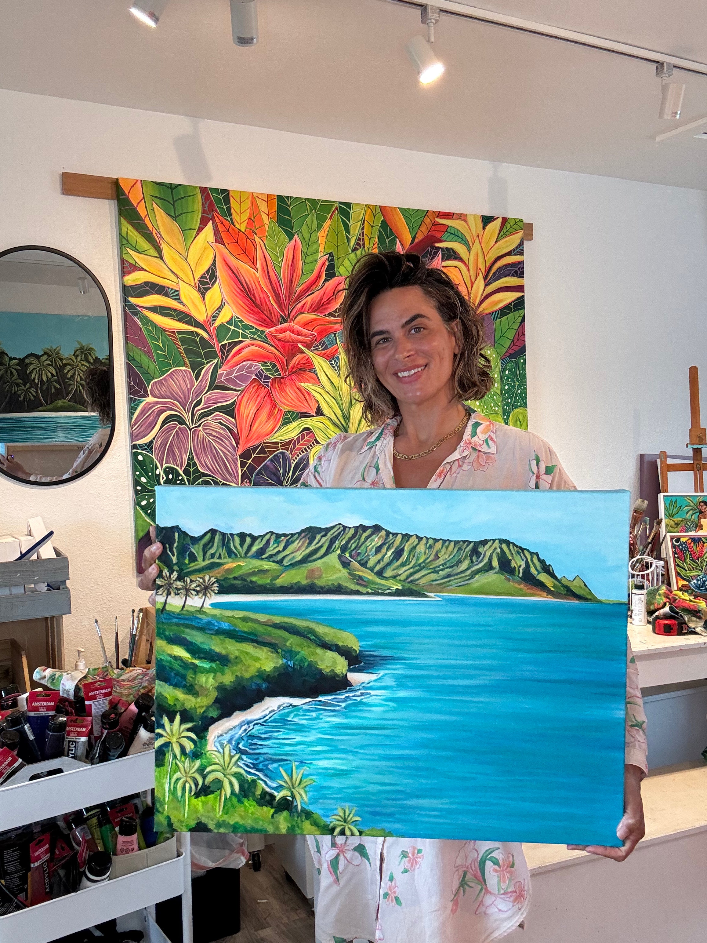 NEW - Kauai Dreaming - Kauai North Shore View - Original painting 24x18"