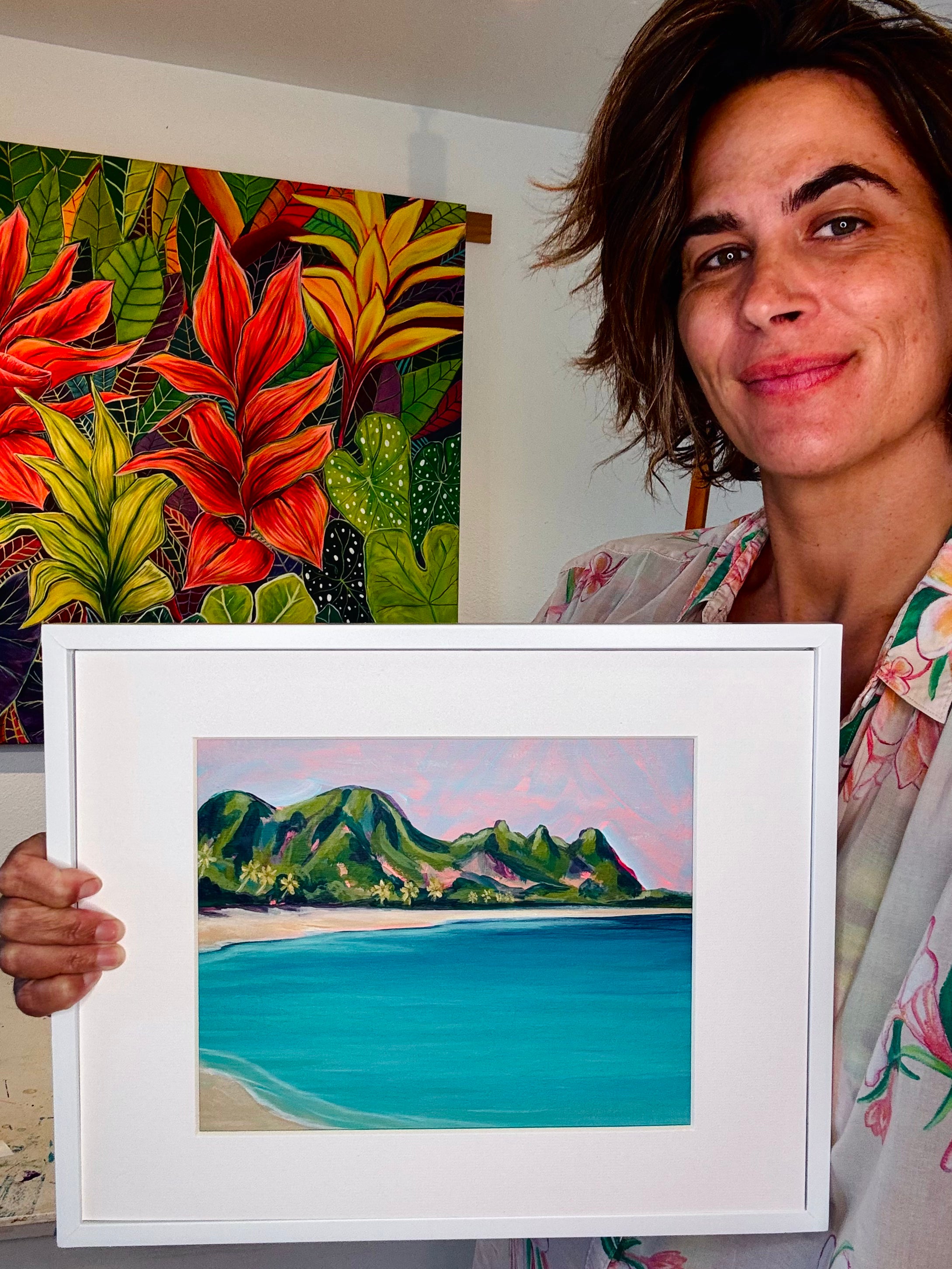 Summer Love - Tunnels Beach Kauai - Original Painting