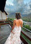 Aloha Boho Dress - Plumeria Vintage Tan
