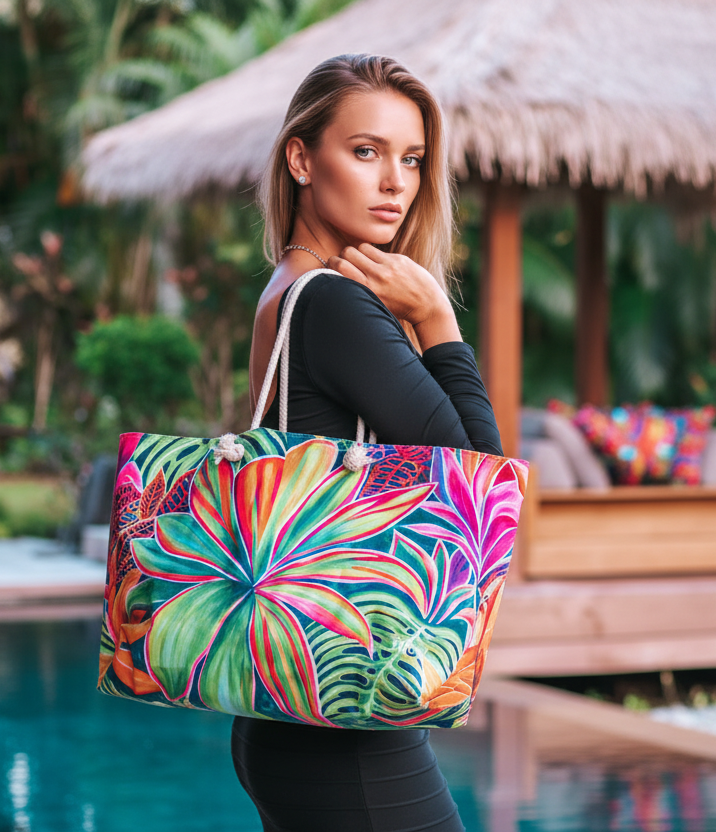 Open Heart Flowers - Weekend Tote