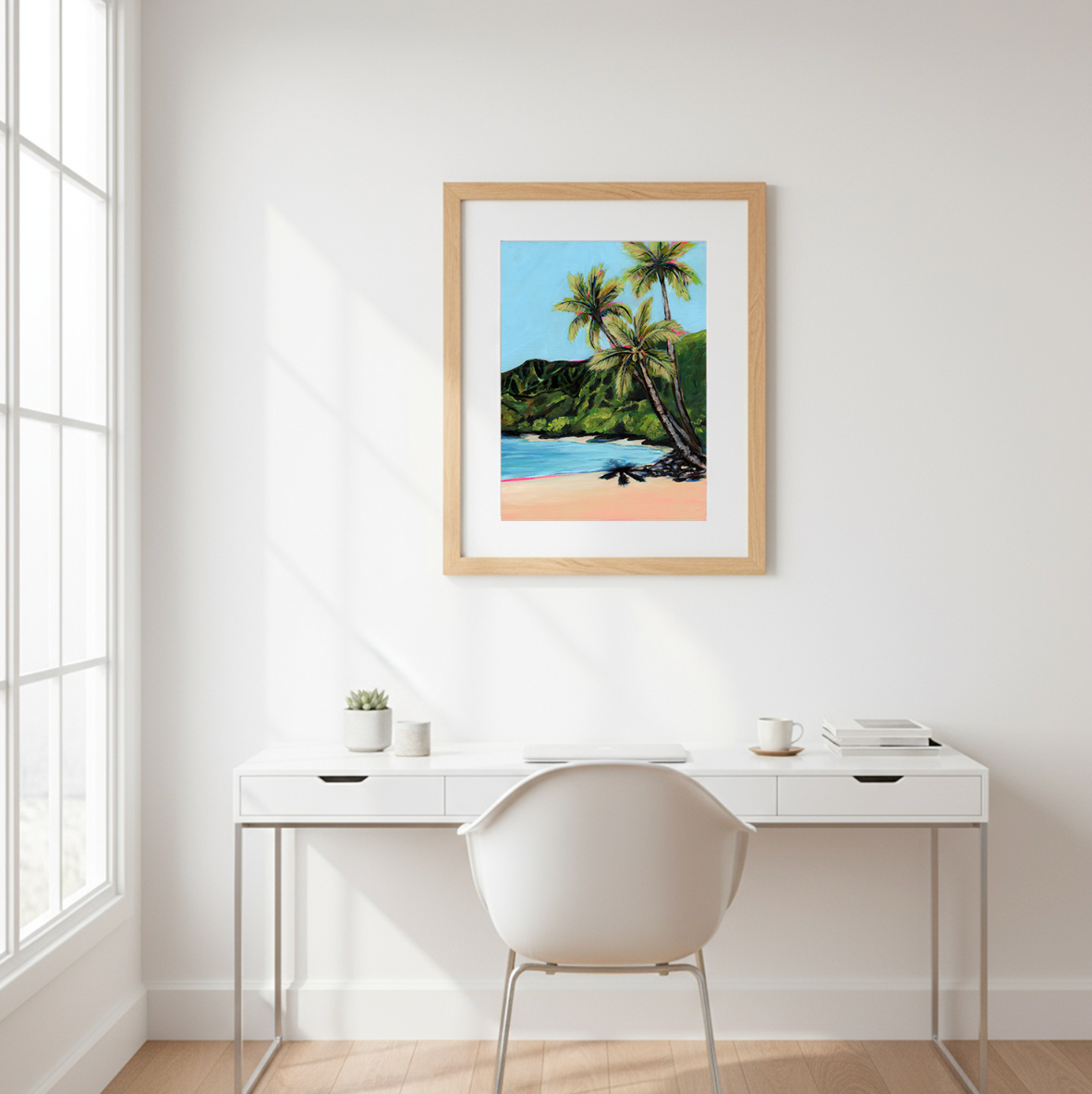 NEW - Waikoko Palm Trees -  20x28  Large Museum Quality Print - FREE USA SHIPPING
