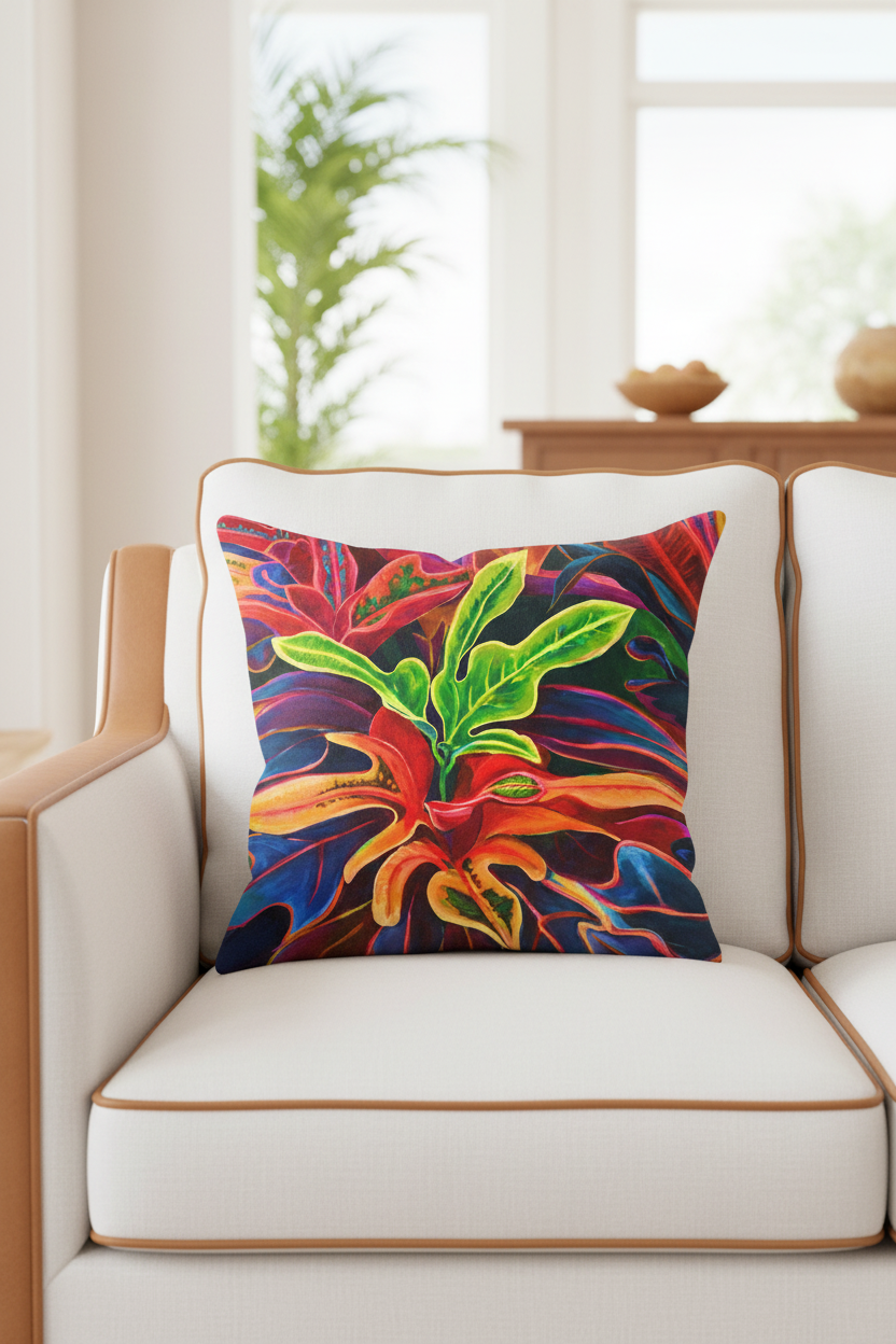 Sunset Flowers Pillow cover 20"x20"