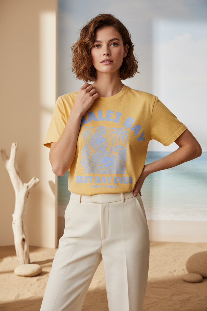 Hanalei Bay - Best Day Ever - Cotton T-Shirt