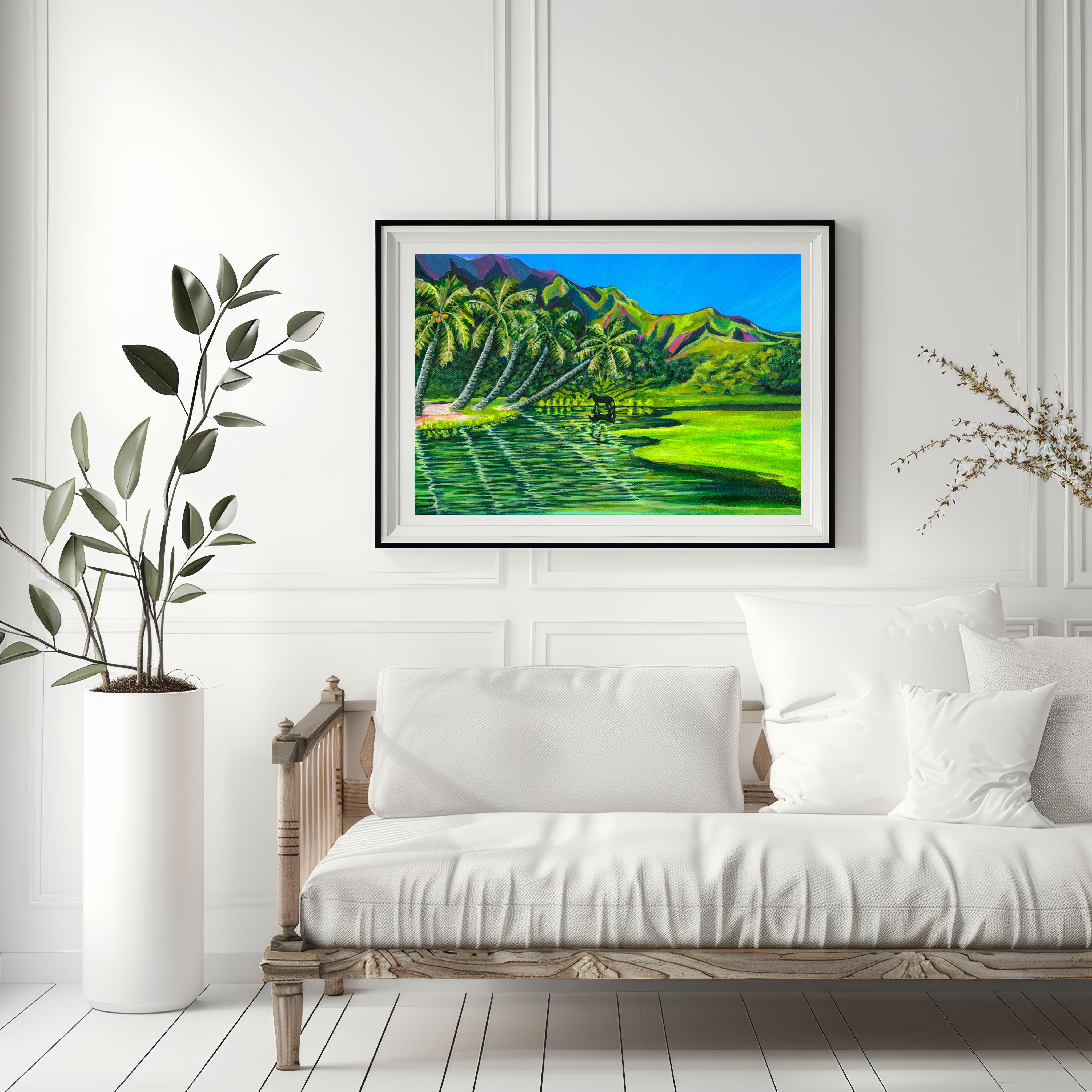 NEW -  BLACK HORSE -  20x28  Large Museum Quality Print