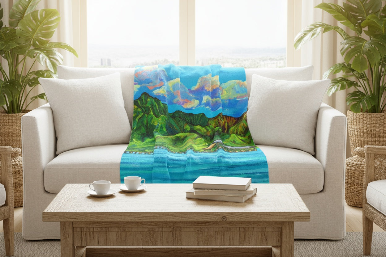 Hanalei Pier -  Cuddling blanket