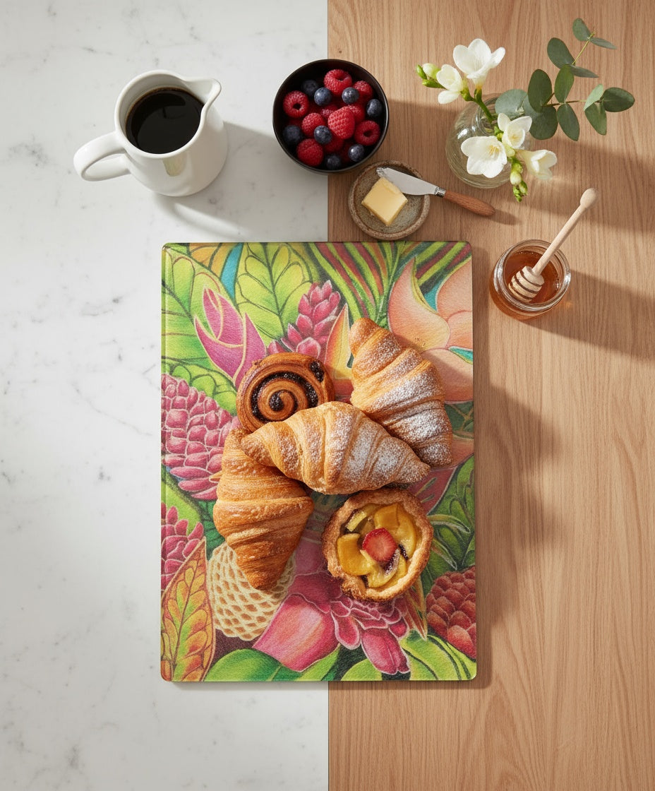 Hawaiian Love - Tempered Glass Cutting and Serving Boards