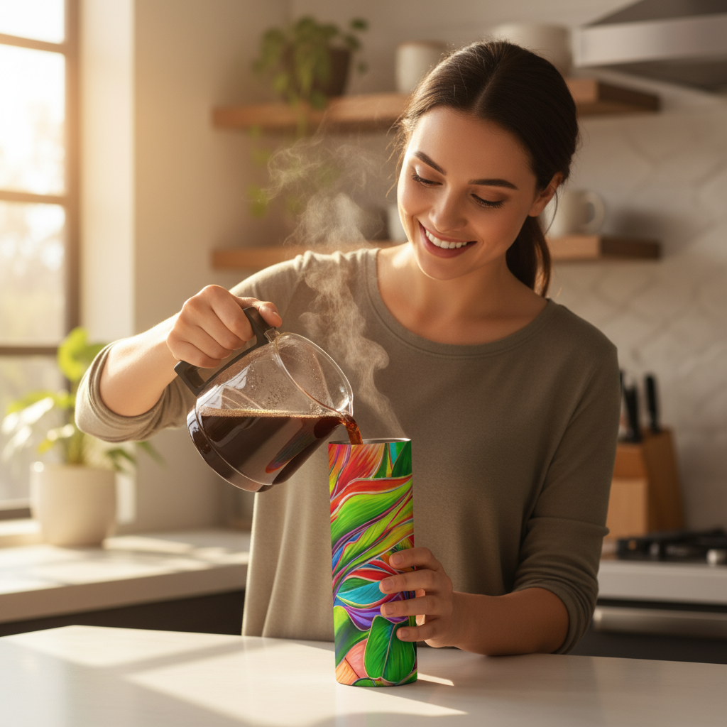 Tropical Light Thermal Tumbler 16oz | HawaiianFloral  Insulated Stainless Steel Travel Mug