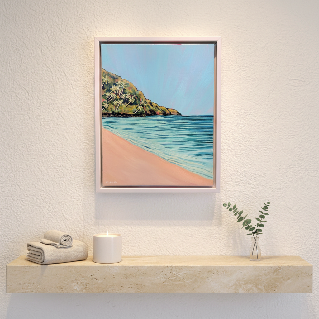 NEW Ke'e Beach Palm Trees - Rare Originals - The Pink Series