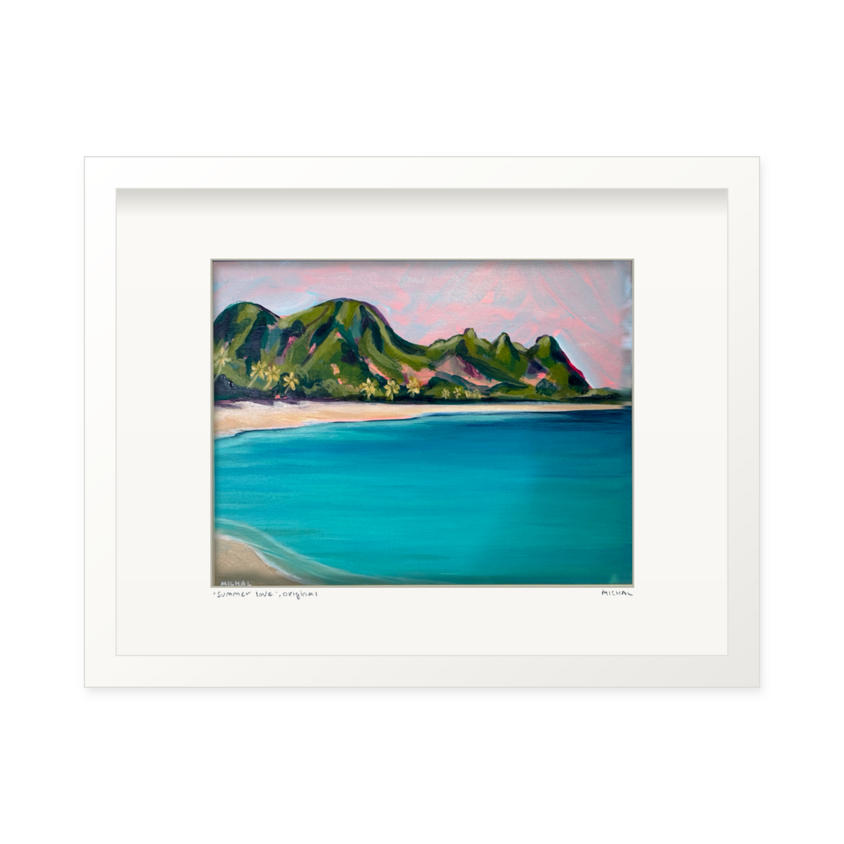 Summer Love - Tunnels Beach Kauai - Original Painting