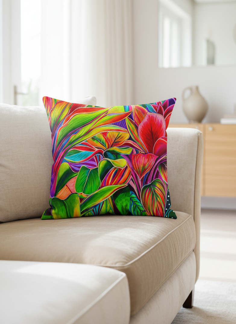 Tropical Light-  Pillow cover 20"x20"