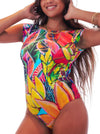 Bodysuit open back - Radiant - MICHAL ART STUDIO HAWAII -