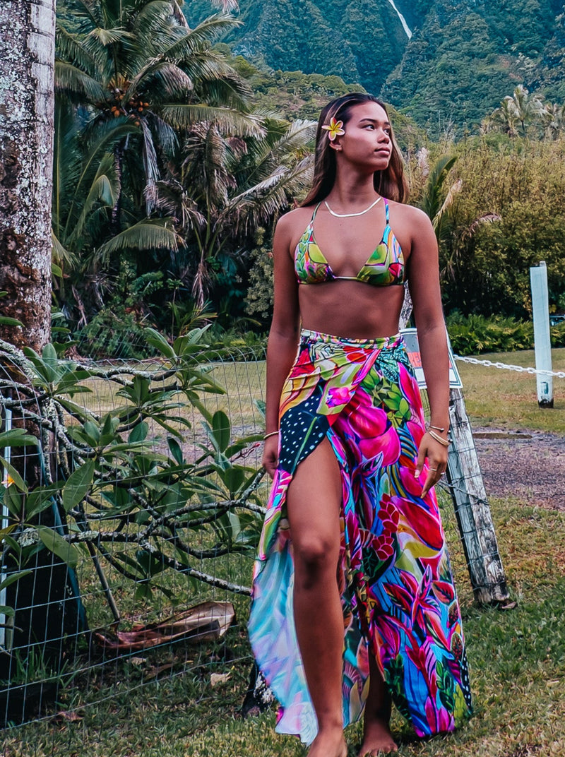 Radiant - Resort wrap skirt - MICHAL ART STUDIO HAWAII -