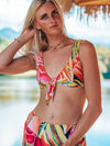 High rise reversible Bottom - Hawaiian Love print - MICHAL ART STUDIO HAWAII - bikini