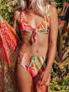 High rise reversible Bottom - Hawaiian Love print - MICHAL ART STUDIO HAWAII - bikini