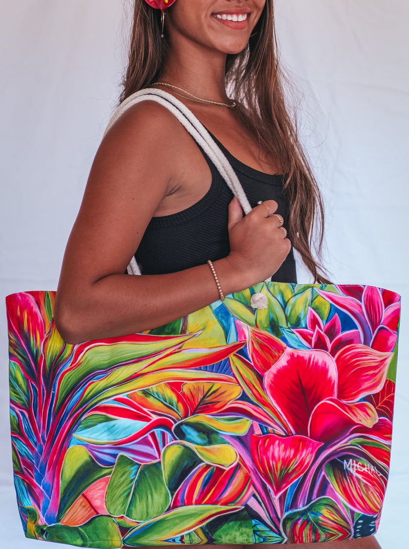 NEW - Tropical Light tote - MICHAL ART STUDIO HAWAII -