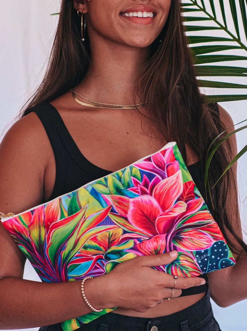 *NEW* Tropical Light Clutch - MICHAL ART STUDIO HAWAII - clutches