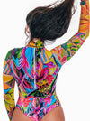 Long sleeves - Radiant - Full body zipper one piece - MICHAL ART STUDIO HAWAII -
