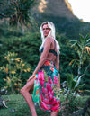 Radiant Hawaiian Floral Pareo - MICHAL ART STUDIO HAWAII -