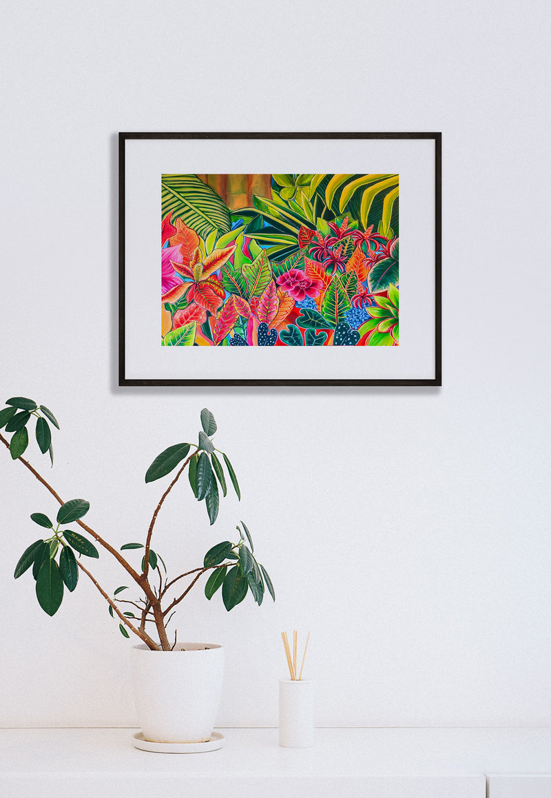 Dreamy Jungle- Matted Print - Wall Art - MICHAL ART STUDIO HAWAII - matted print