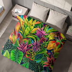 Tropical Hawaiian Duvet Cover - Hanalei Morning - MICHAL ART STUDIO HAWAII - duvet cover