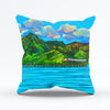 Hanalei pier Pillow cover 20"x20" - MICHAL ART STUDIO HAWAII - pillow