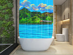 Hanalei Pier Shower Curatin - MICHAL ART STUDIO HAWAII - shower curtain