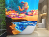 Hawaiian Sunset Shower Curatin - MICHAL ART STUDIO HAWAII - shower curtain