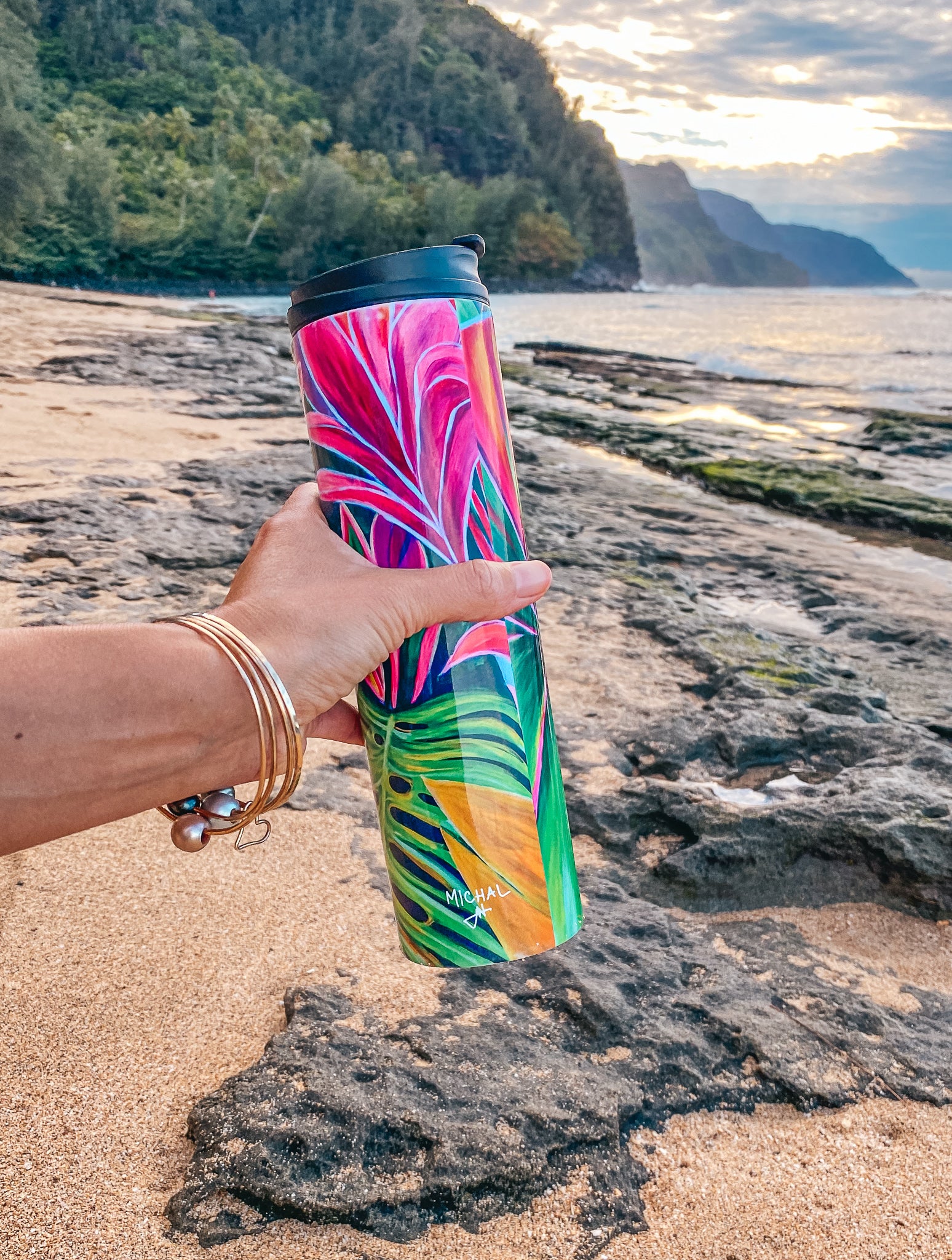 The New Open Heart - Thermal Tumbler 20 oz - MICHAL ART STUDIO HAWAII - Thumbler