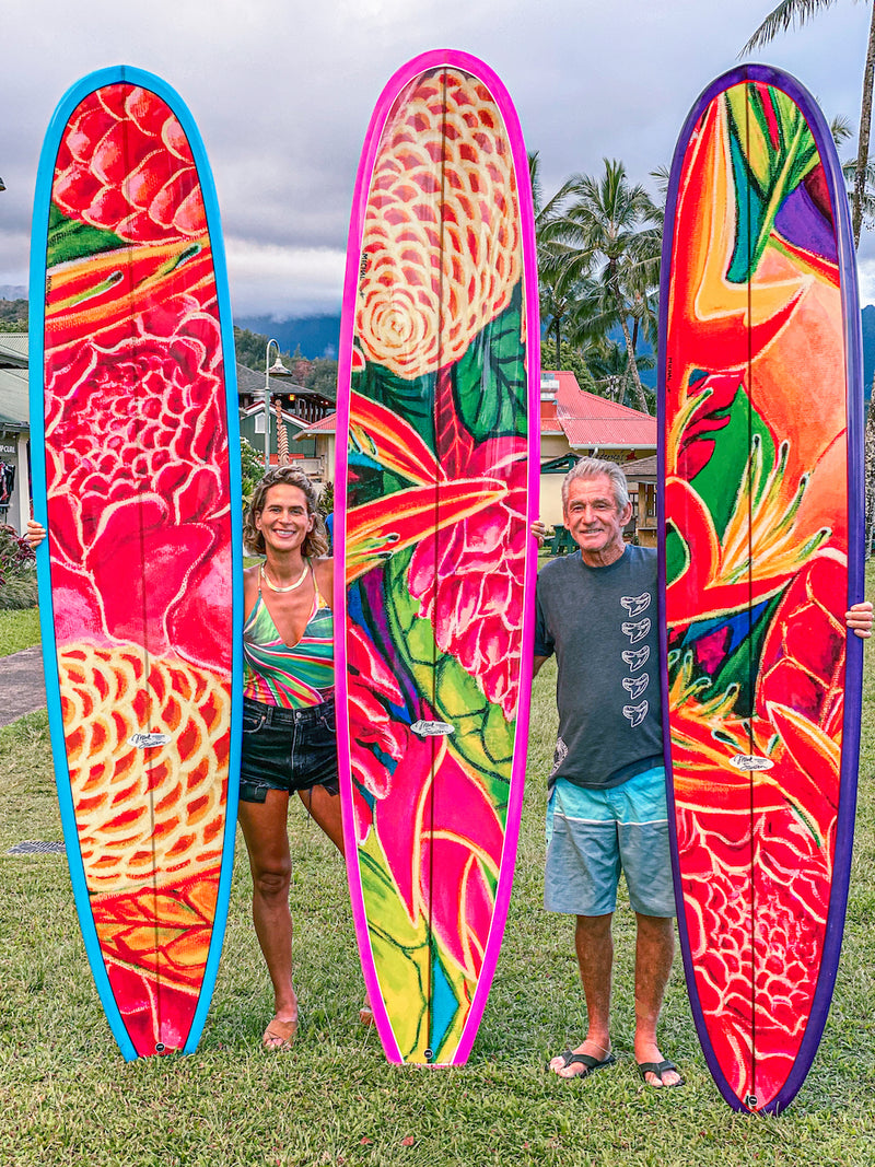 Purple Board's Art Work - Custom Surfboards - Made to Order - MICHAL ART STUDIO HAWAII - surfboard