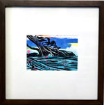 NA PALI coast at Ke'e beach - Lino Cut - SOLD OUT - MICHAL ART STUDIO HAWAII - #2 originals