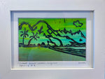 NEW SERIES 5 -Tunnels Beach - Lino Cut - MICHAL ART STUDIO HAWAII - # 4 originals