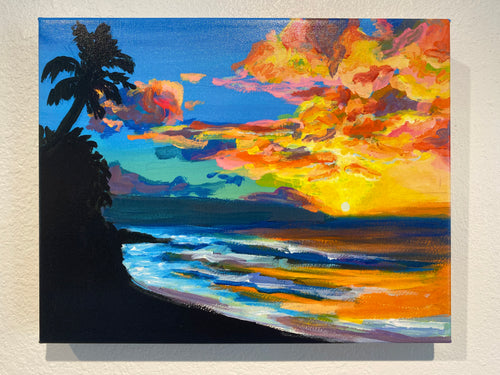 Tropical Sunset - Giclee on canvas - MICHAL ART STUDIO HAWAII - Giclée
