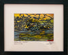 SOLD #4 NEW - Hanalei Pier, Original Lino Cut, Series 4 - MICHAL ART STUDIO HAWAII -