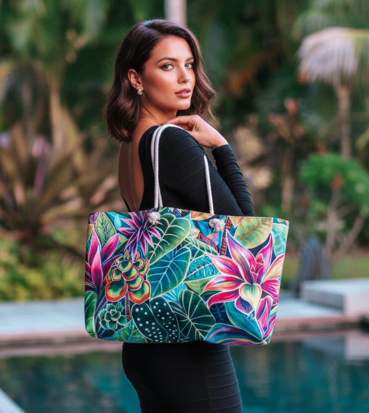 *NEW* Hanalei Morning Weekend Tote - MICHAL ART STUDIO HAWAII - Weekend Tote