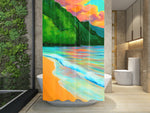 Kee Shower Curatin - MICHAL ART STUDIO HAWAII - shower curtain