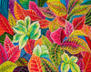 “Rainbow crotons”- Original tropical floral painting - MICHAL ART STUDIO HAWAII -