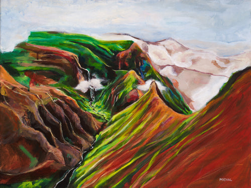 Waimea Canyon - Original Painting - MICHAL ART STUDIO HAWAII -