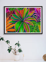 Open Heart - Hawaiian Floral Tropical Art - 20x28 Large Museum Quality Print - MICHAL ART STUDIO HAWAII -