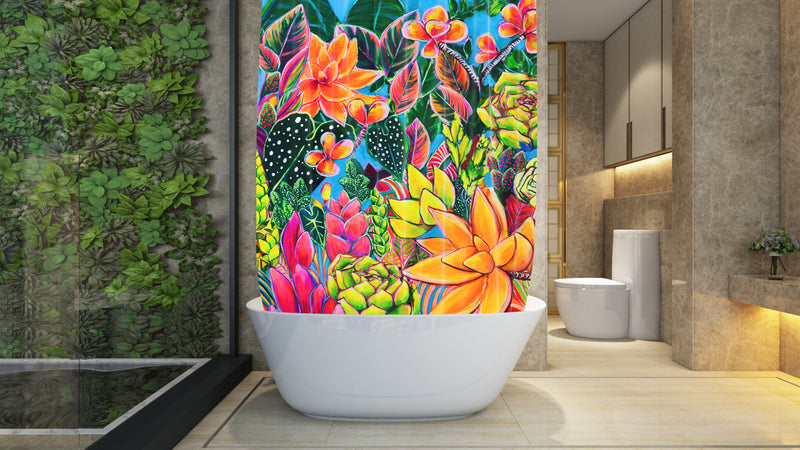 *NEW* Radiant Shower Curtain - MICHAL ART STUDIO HAWAII - shower curtain