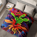 Sunset Flowers - Duvet Cover - MICHAL ART STUDIO HAWAII - duvet cover