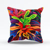 Sunset Flowers Pillow cover 20"x20" - MICHAL ART STUDIO HAWAII - pillow