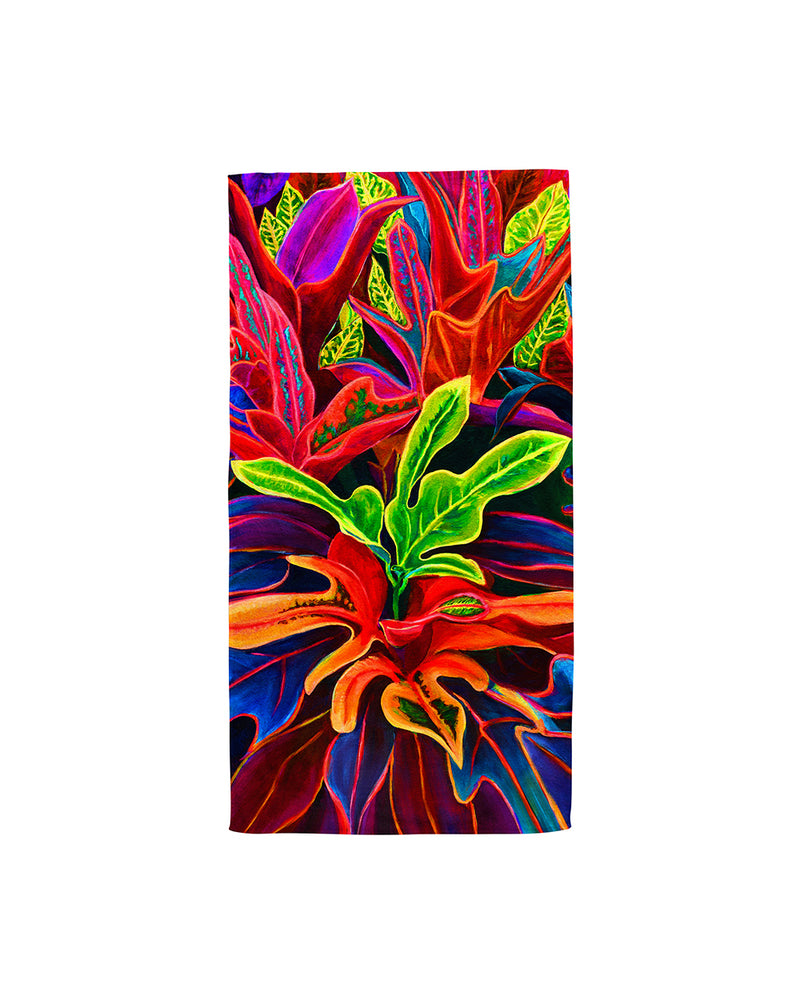 Sunset Flowers - Microfiber Towel - MICHAL ART STUDIO HAWAII - towels