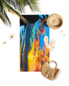 Hawaiian Landscape - Tropical Sunset in Hawaii - Microfiber Towel - MICHAL ART STUDIO HAWAII - towels