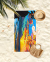 Hawaiian Landscape - Tropical Sunset in Hawaii - Microfiber Towel - MICHAL ART STUDIO HAWAII - towels