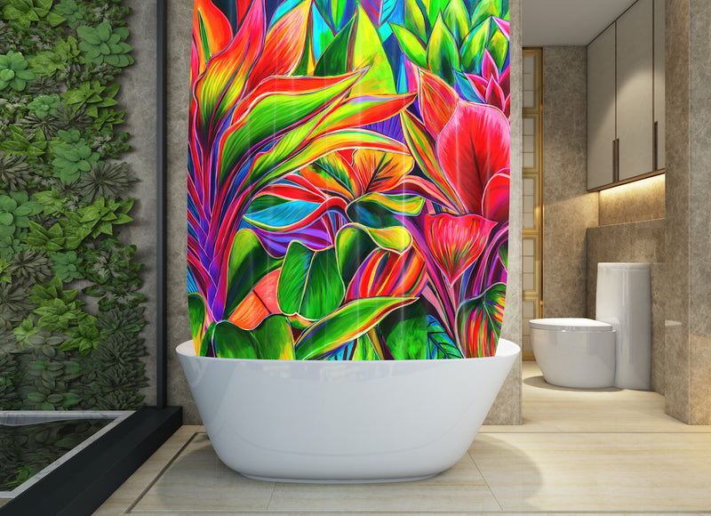 *NEW* - Tropical Light - Shower Curatin - MICHAL ART STUDIO HAWAII - shower curtain